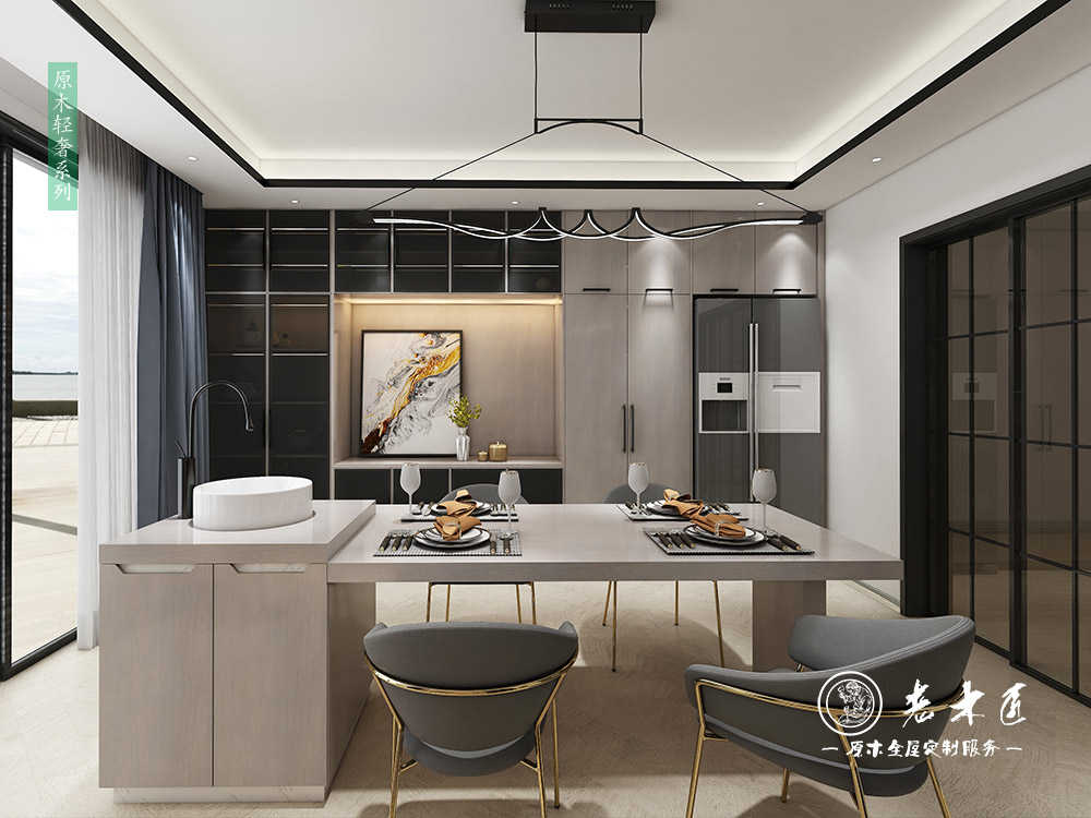 現(xiàn)代輕奢風格酒柜圖片_現(xiàn)代輕奢酒柜效果圖